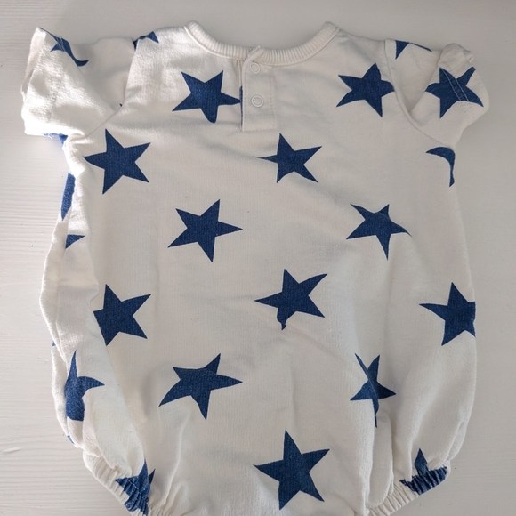 USA Teddy Bear Kids Bodysuit - White and Blue - Picture 4 of 5